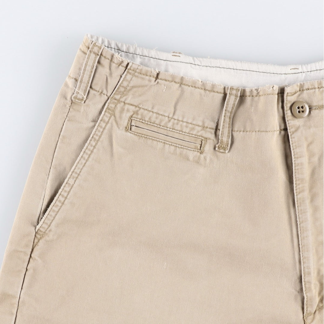 2000'S Ralph Lauren POLO JEANS COMPANY Chino Shorts, Men's Size W34 (approx.) cotton Beige type Vintage Second Hand