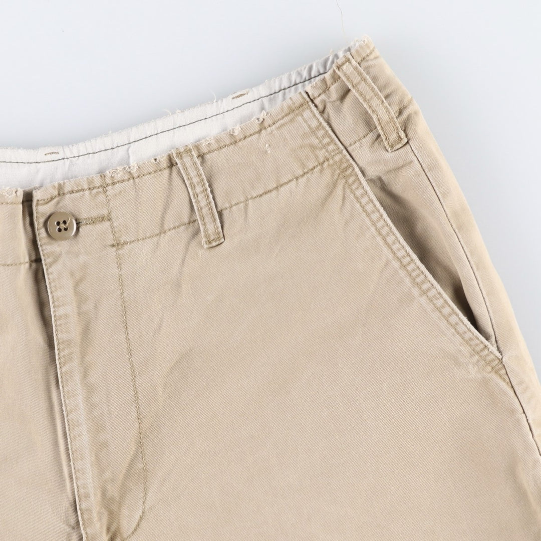 2000'S Ralph Lauren POLO JEANS COMPANY Chino Shorts, Men's Size W34 (approx.) cotton Beige type Vintage Second Hand