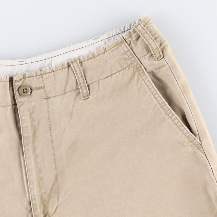 2000'S Ralph Lauren POLO JEANS COMPANY Chino Shorts, Men's Size W34 (approx.) cotton Beige type Vintage Second Hand
