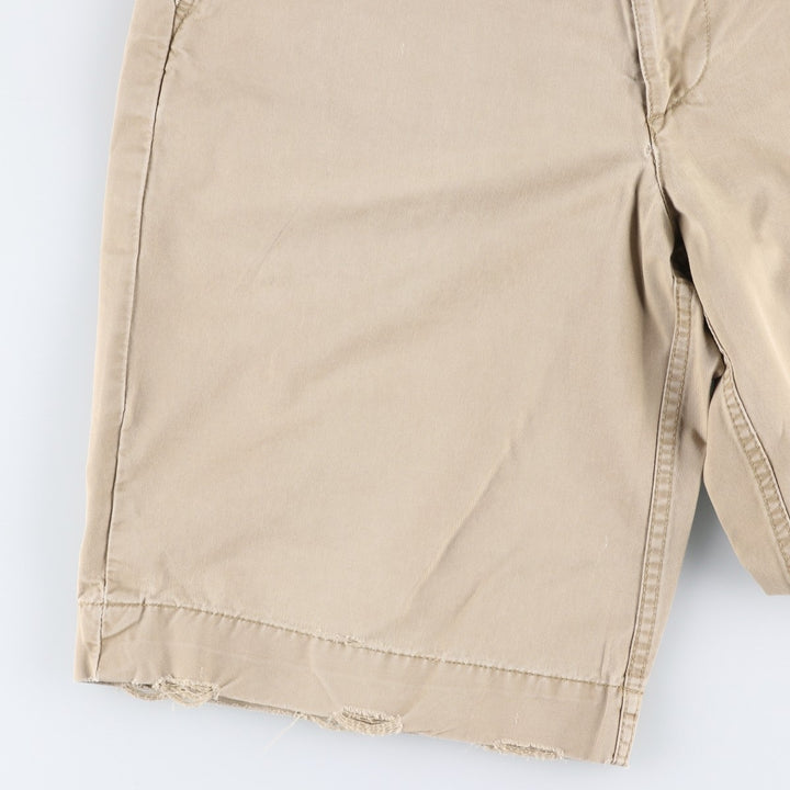2000'S Ralph Lauren POLO JEANS COMPANY Chino Shorts, Men's Size W34 (approx.) cotton Beige type Vintage Second Hand