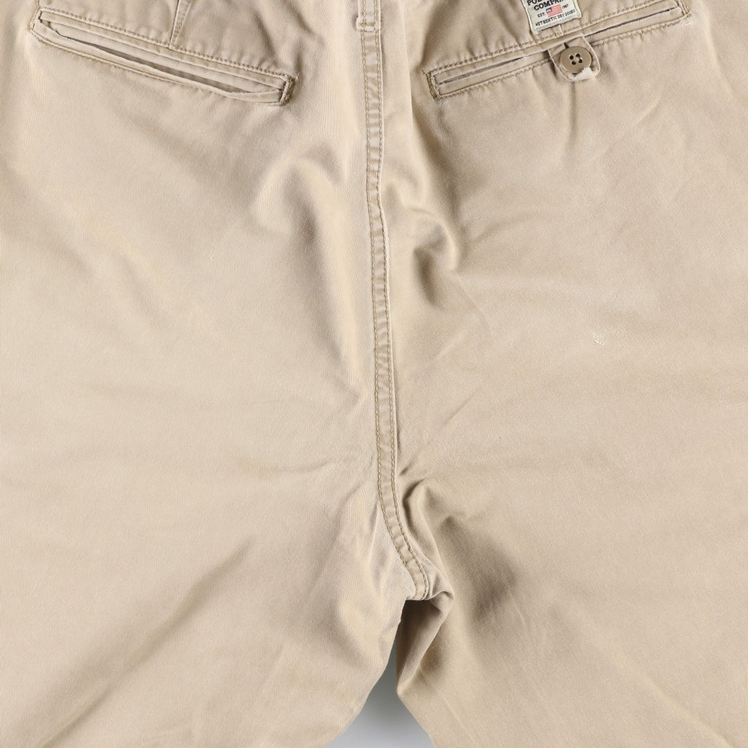 2000'S Ralph Lauren POLO JEANS COMPANY Chino Shorts, Men's Size W34 (approx.) cotton Beige type Vintage Second Hand