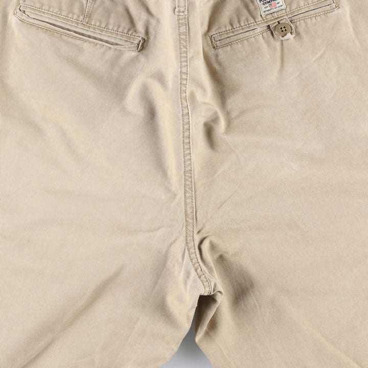 2000'S Ralph Lauren POLO JEANS COMPANY Chino Shorts, Men's Size W34 (approx.) cotton Beige type Vintage Second Hand