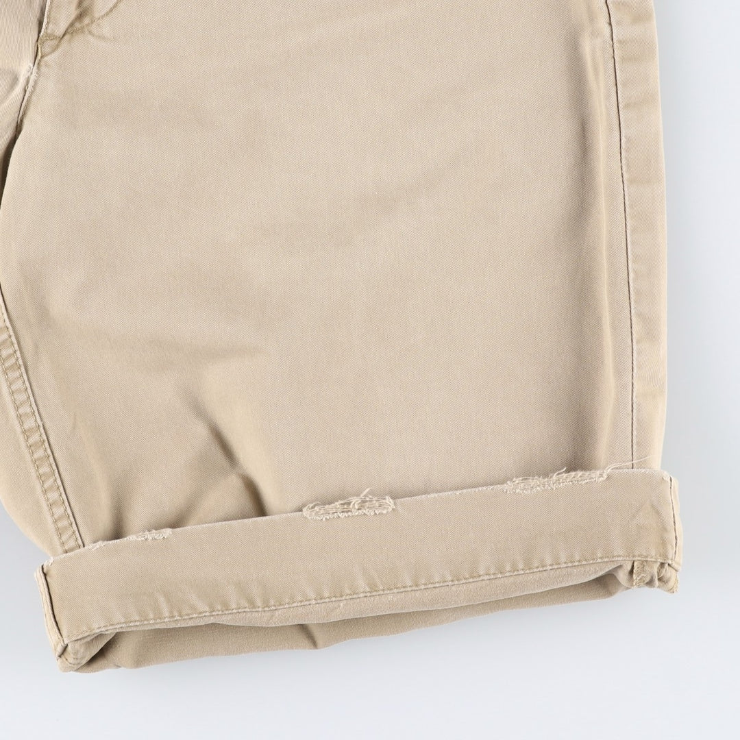 2000'S Ralph Lauren POLO JEANS COMPANY Chino Shorts, Men's Size W34 (approx.) cotton Beige type Vintage Second Hand