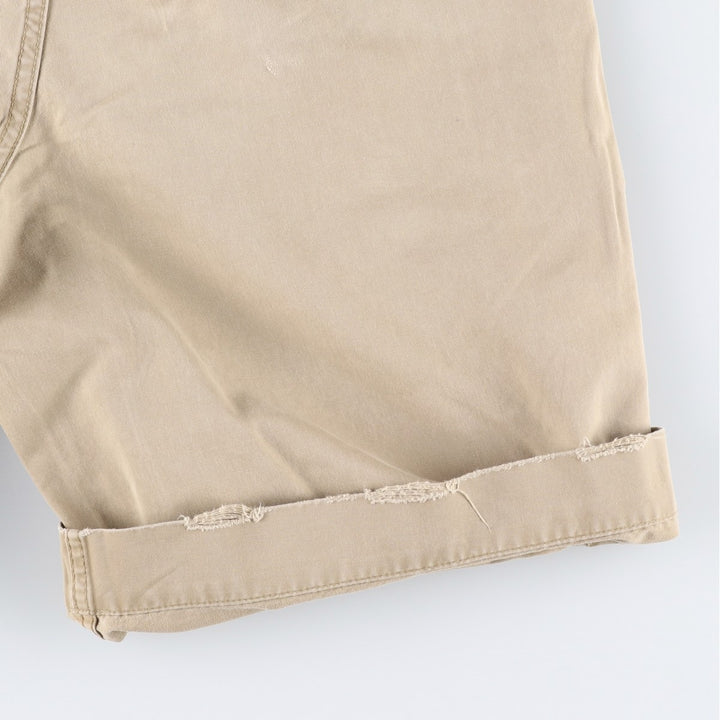 2000'S Ralph Lauren POLO JEANS COMPANY Chino Shorts, Men's Size W34 (approx.) cotton Beige type Vintage Second Hand