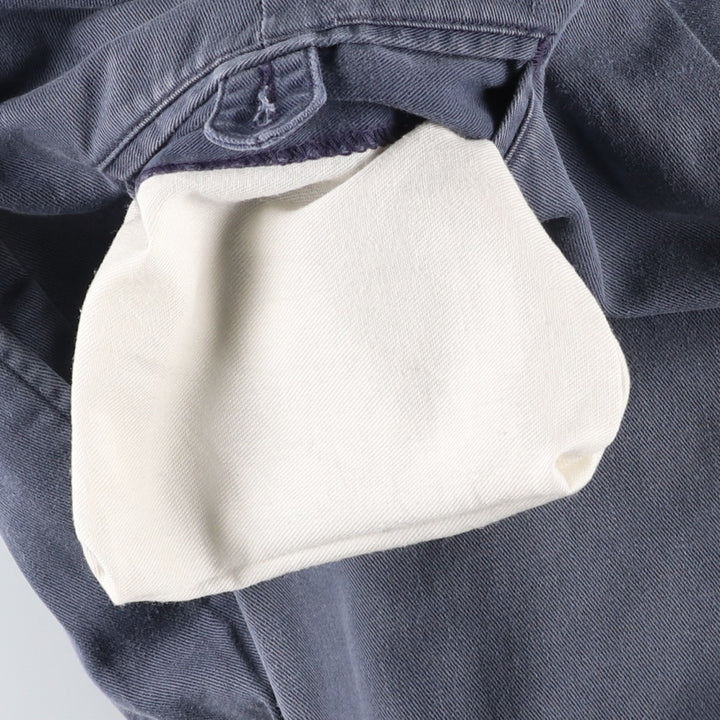 Ralph Lauren two-pleat chino shorts, men's size W31 (approx.) cotton navy blue type Vintage Second Hand