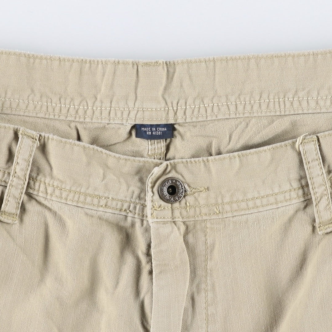 Ralph Lauren POLO by Ralph Lauren Herringbone Chino Painter Shorts (Men's W38 equivalent) cotton Beige type Vintage Second Hand