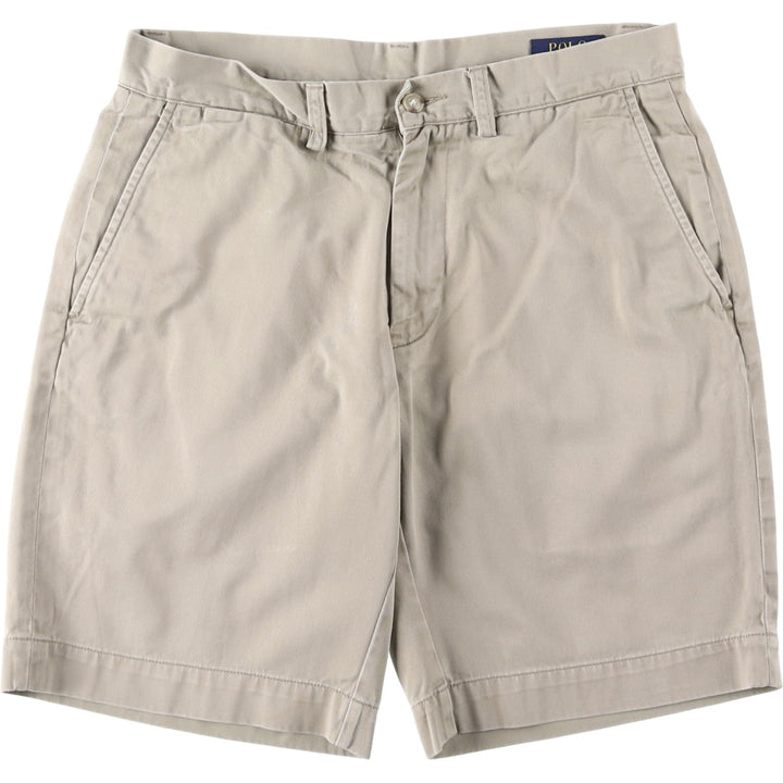 Ralph Lauren POLO RALPH LAUREN CLASSIC FIT 9'' Chino Shorts (Men's size W32 equivalent) cotton Beige type Vintage Second Hand