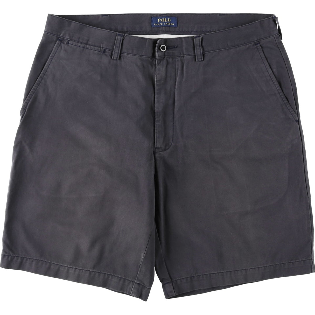 Ralph Lauren POLO RALPH LAUREN Chino Shorts, Men's Size W37 (approx.) cotton navy blue type Vintage Second Hand