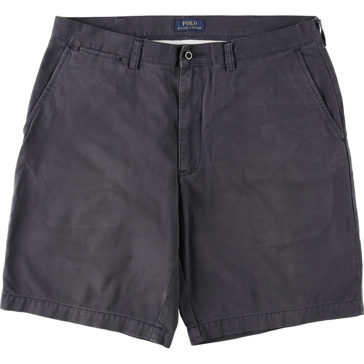 Ralph Lauren POLO RALPH LAUREN Chino Shorts, Men's Size W37 (approx.) cotton navy blue type Vintage Second Hand