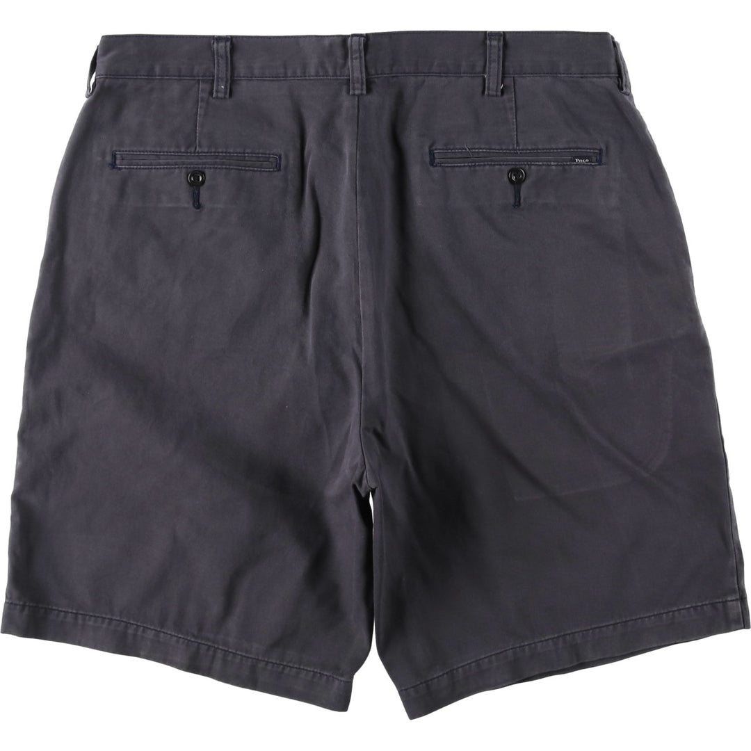 Ralph Lauren POLO RALPH LAUREN Chino Shorts, Men's Size W37 (approx.) cotton navy blue type Vintage Second Hand