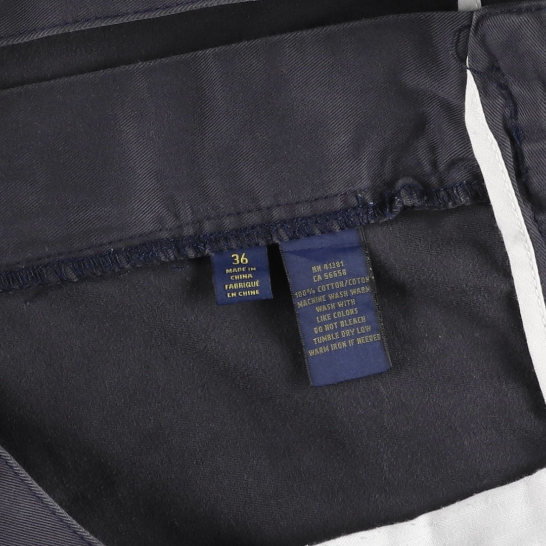 Ralph Lauren POLO RALPH LAUREN Chino Shorts, Men's Size W37 (approx.) cotton navy blue type Vintage Second Hand