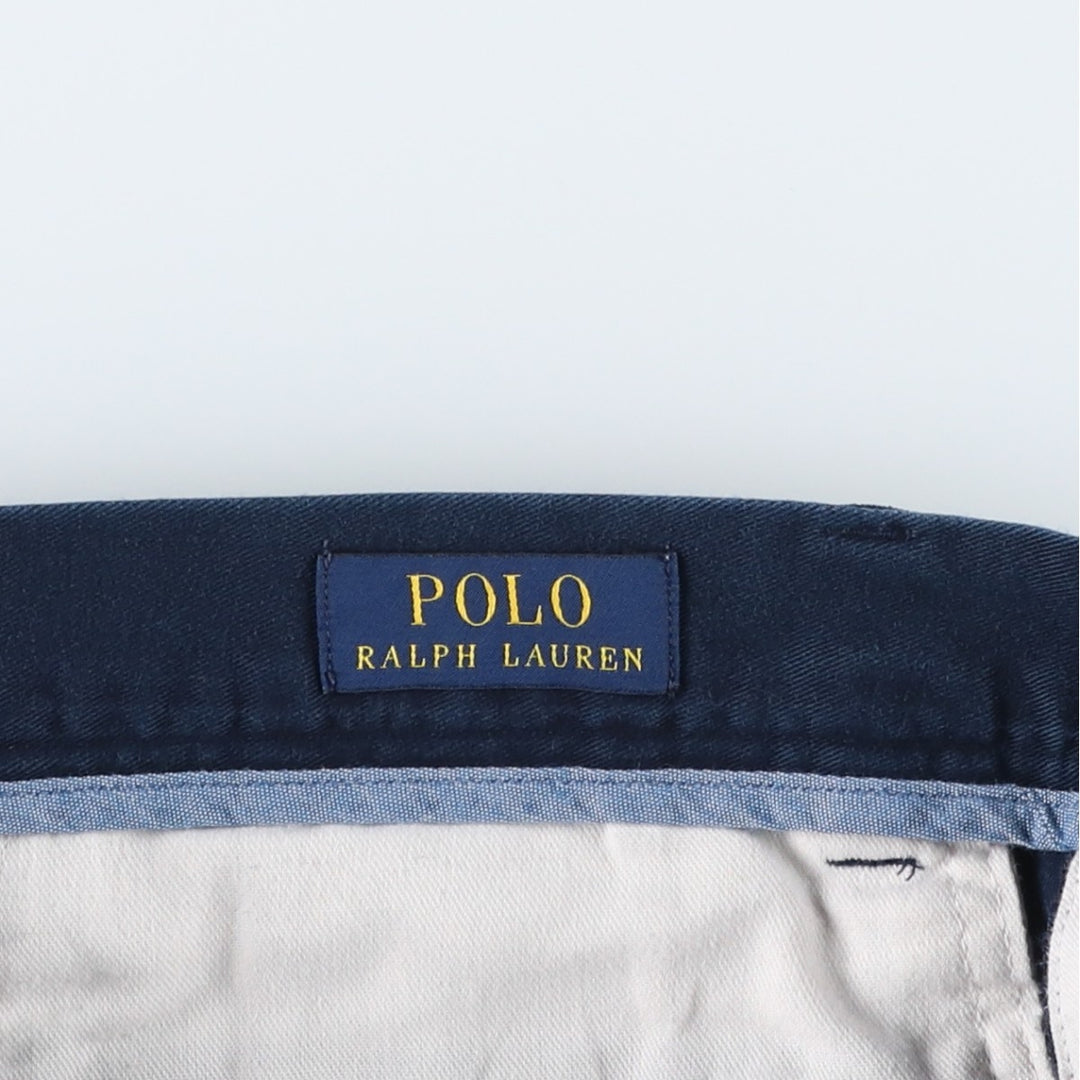 Ralph Lauren POLO RALPH LAUREN Classic Fit 9" Chino Shorts, Men's Size 36 cotton navy blue type Vintage Second Hand