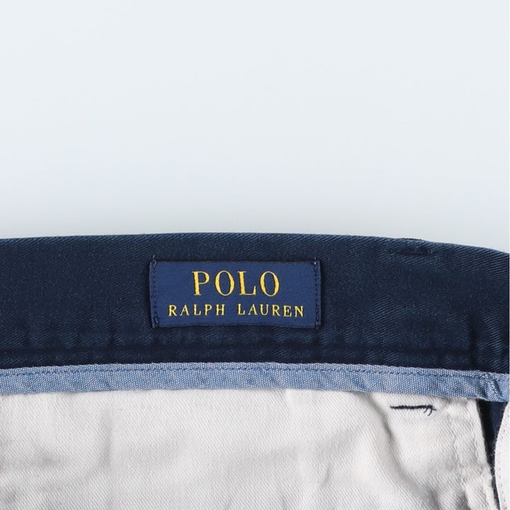 Ralph Lauren POLO RALPH LAUREN Classic Fit 9" Chino Shorts, Men's Size 36 cotton navy blue type Vintage Second Hand