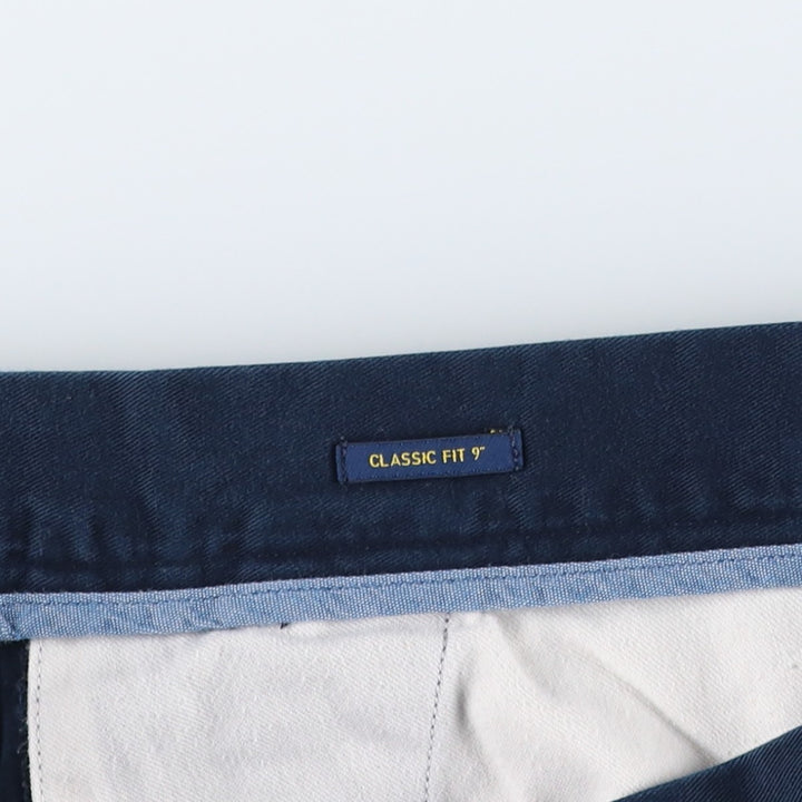 Ralph Lauren POLO RALPH LAUREN Classic Fit 9" Chino Shorts, Men's Size 36 cotton navy blue type Vintage Second Hand