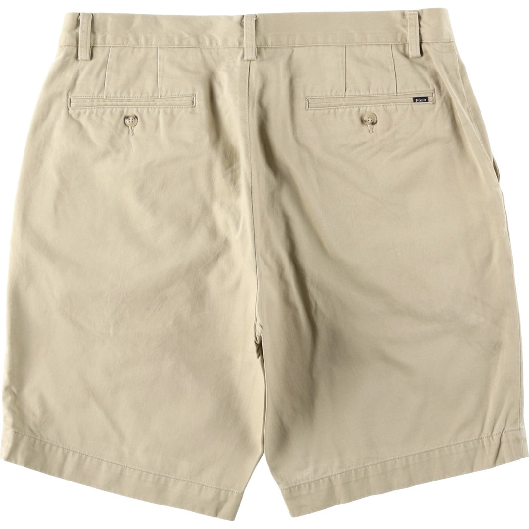 Ralph Lauren POLO RALPH LAUREN CLASSIC FIT 9'' Chino Shorts (Men's size W36 equivalent) cotton Beige type Vintage Second Hand