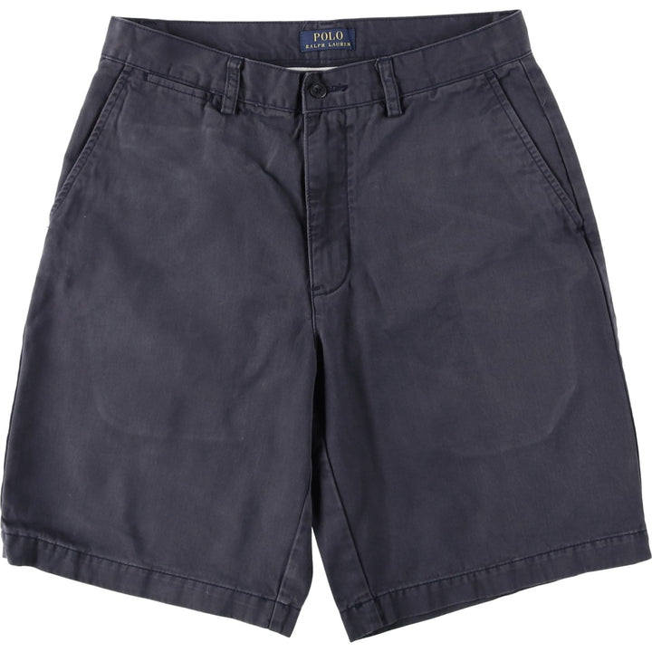 Ralph Lauren POLO RALPH LAUREN Chino Shorts, Men's Size W32 (approx.) cotton navy blue type Vintage Second Hand