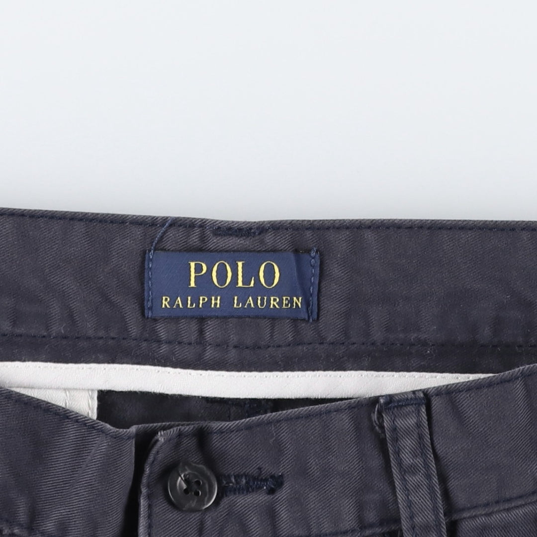 Ralph Lauren POLO RALPH LAUREN Chino Shorts, Men's Size W32 (approx.) cotton navy blue type Vintage Second Hand