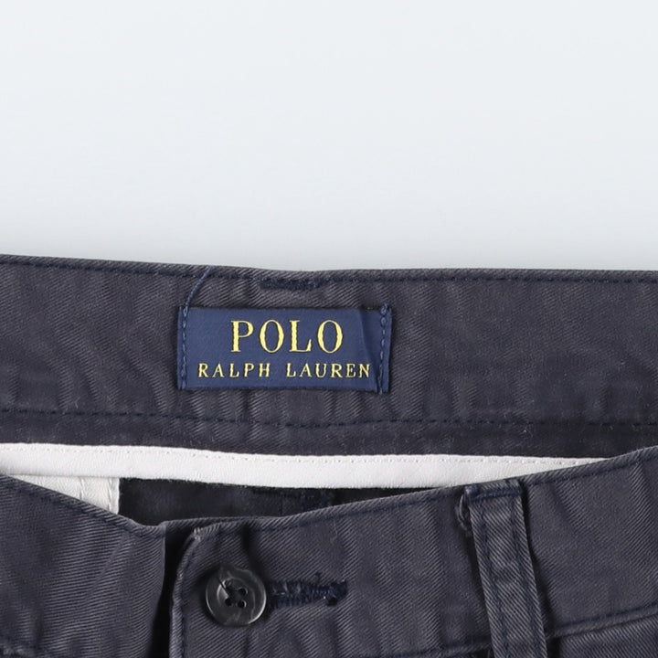 Ralph Lauren POLO RALPH LAUREN Chino Shorts, Men's Size W32 (approx.) cotton navy blue type Vintage Second Hand