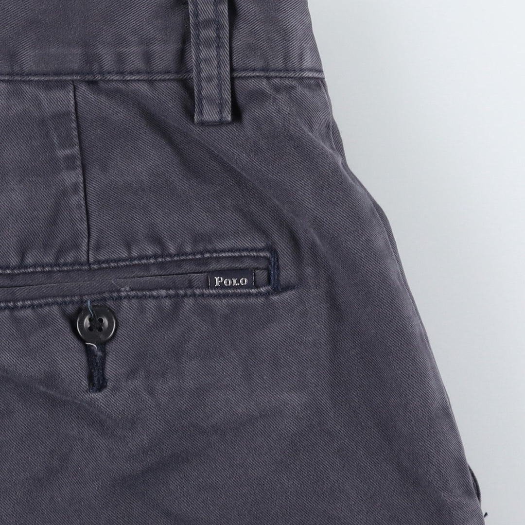 Ralph Lauren POLO RALPH LAUREN Chino Shorts, Men's Size W32 (approx.) cotton navy blue type Vintage Second Hand