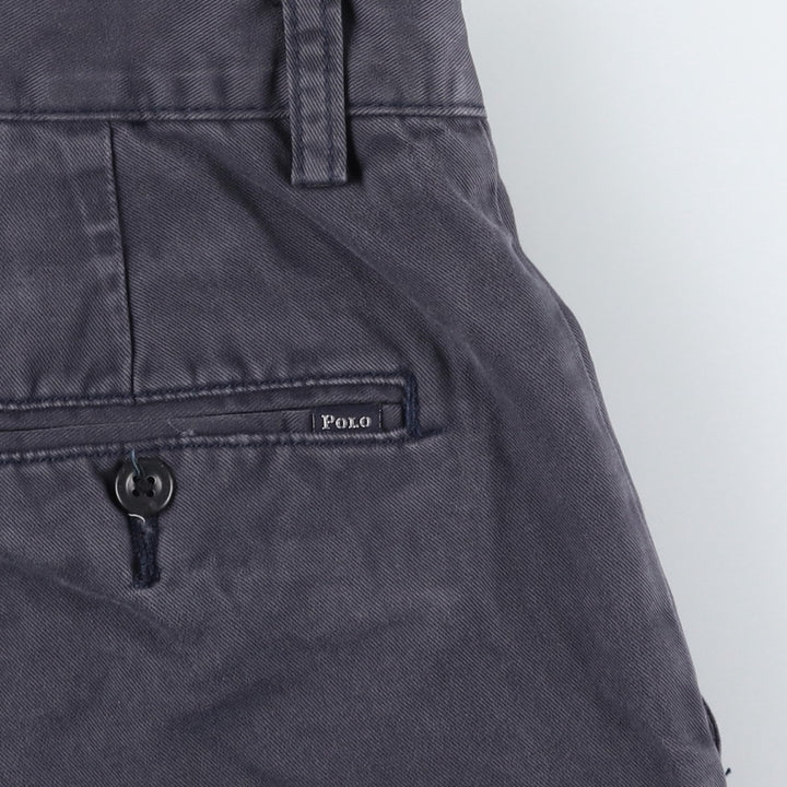 Ralph Lauren POLO RALPH LAUREN Chino Shorts, Men's Size W32 (approx.) cotton navy blue type Vintage Second Hand