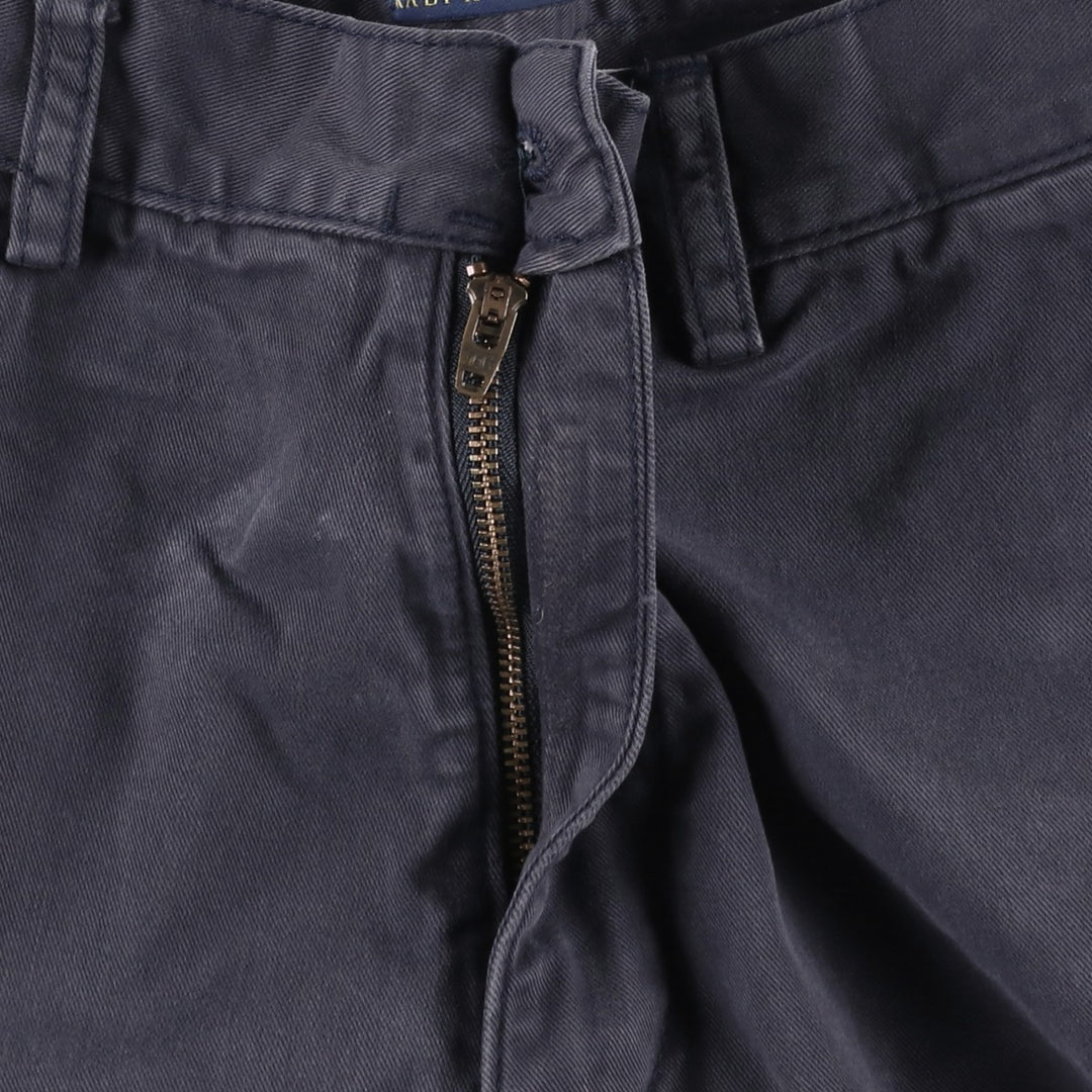 Ralph Lauren POLO RALPH LAUREN Chino Shorts, Men's Size W32 (approx.) cotton navy blue type Vintage Second Hand