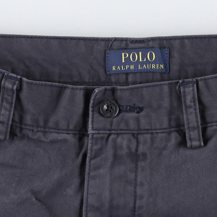 Ralph Lauren POLO RALPH LAUREN Chino Shorts, Men's Size W32 (approx.) cotton navy blue type Vintage Second Hand