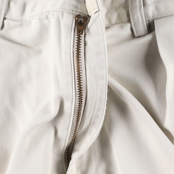 Ralph Lauren POLO RALPH LAUREN ANDREW SHORT Two-pleat Chino Shorts Men's Size W31 cotton ivory Vintage Second Hand