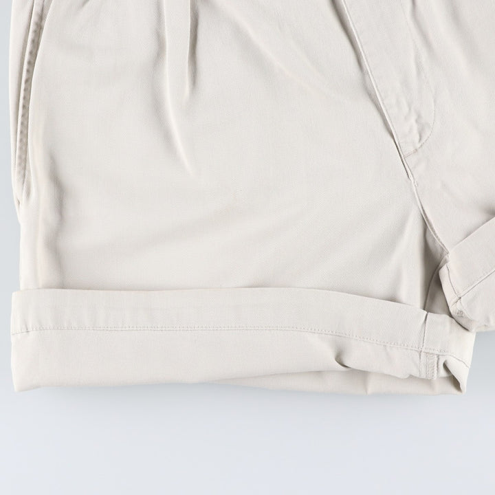 Ralph Lauren POLO RALPH LAUREN ANDREW SHORT Two-pleat Chino Shorts Men's Size W31 cotton ivory Vintage Second Hand