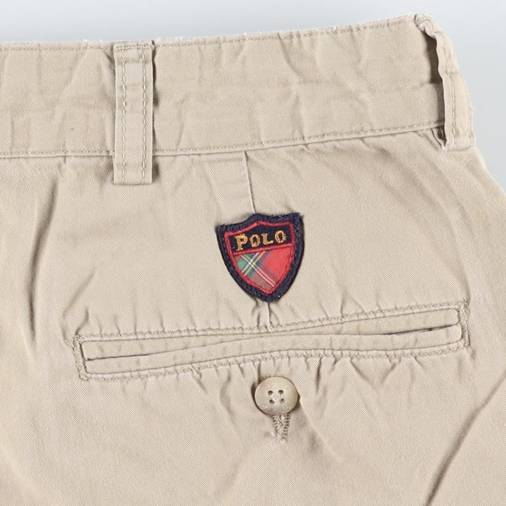 Ralph Lauren POLO GOLF CLASSIC GOLF SHORT Two-Pleat Chino Shorts, Men's Size W34 (approx.) cotton Beige type Vintage Second Hand