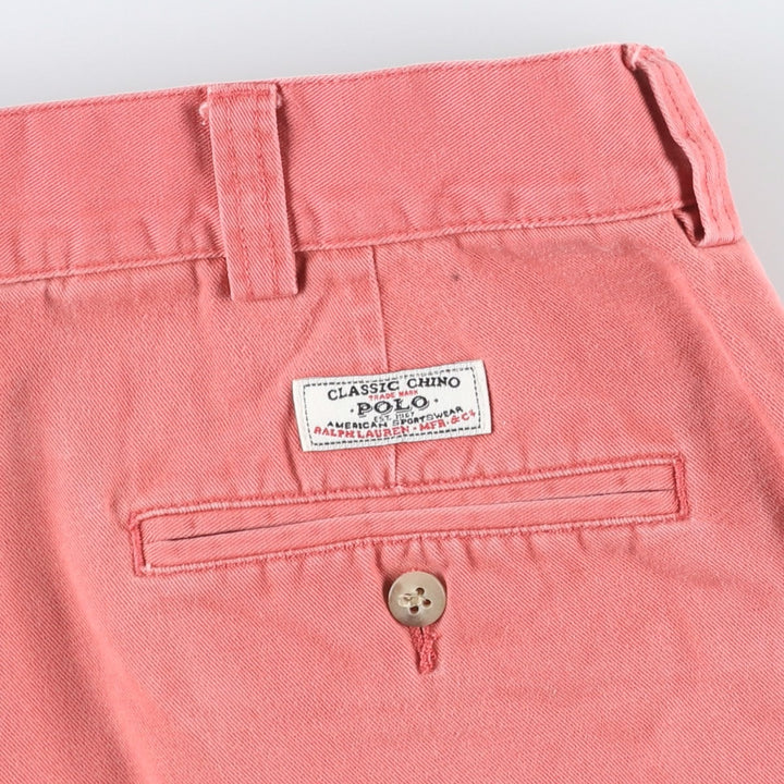 Ralph Lauren POLO by Ralph Lauren PHILIP SHORT Chino Shorts, Men's Size W36 cotton pink type Vintage Second Hand