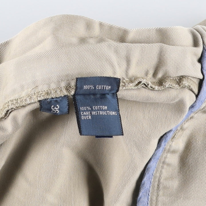 Ralph Lauren POLO by Ralph Lauren CLASSIC PLEATES 9'' Two-Pleat Chino Shorts (Men's W37 equivalent) cotton Beige type Vintage Second Hand