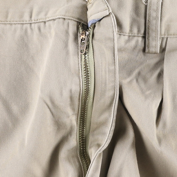 Ralph Lauren POLO by Ralph Lauren CLASSIC PLEATES 9'' Two-Pleat Chino Shorts (Men's W37 equivalent) cotton Beige type Vintage Second Hand