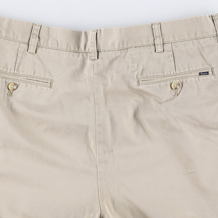 Ralph Lauren POLO by Ralph Lauren CLASSIC PLEATES 9'' Two-Pleat Chino Shorts (Men's W37 equivalent) cotton Beige type Vintage Second Hand