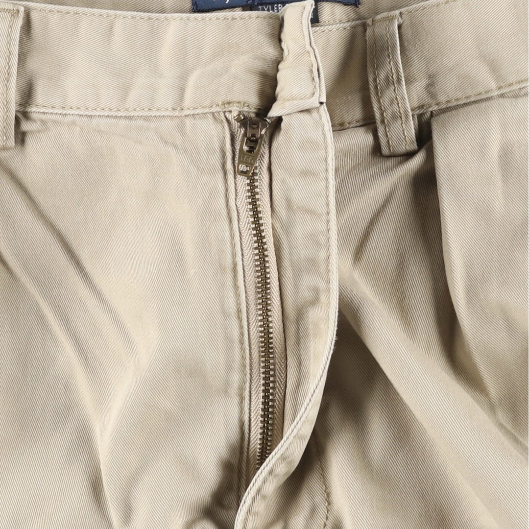 Ralph Lauren POLO by Ralph Lauren TYLER SHORT Two-pleat chino shorts, short pants, men's size W34 cotton Beige type Vintage Second Hand