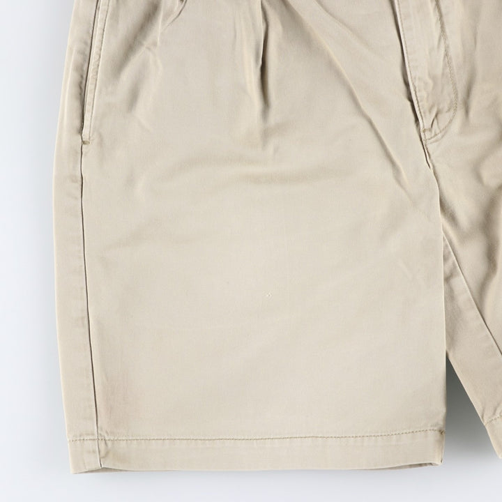 Ralph Lauren POLO by Ralph Lauren TYLER SHORT Two-pleat chino shorts, short pants, men's size W34 cotton Beige type Vintage Second Hand