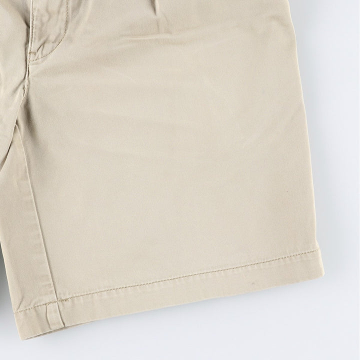 Ralph Lauren POLO by Ralph Lauren TYLER SHORT Two-pleat chino shorts, short pants, men's size W34 cotton Beige type Vintage Second Hand