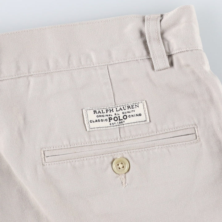 Ralph Lauren POLO by Ralph Lauren PROSPECT SHORT Chino shorts Short pants Men's W34 equivalent cotton Beige type Vintage Second Hand