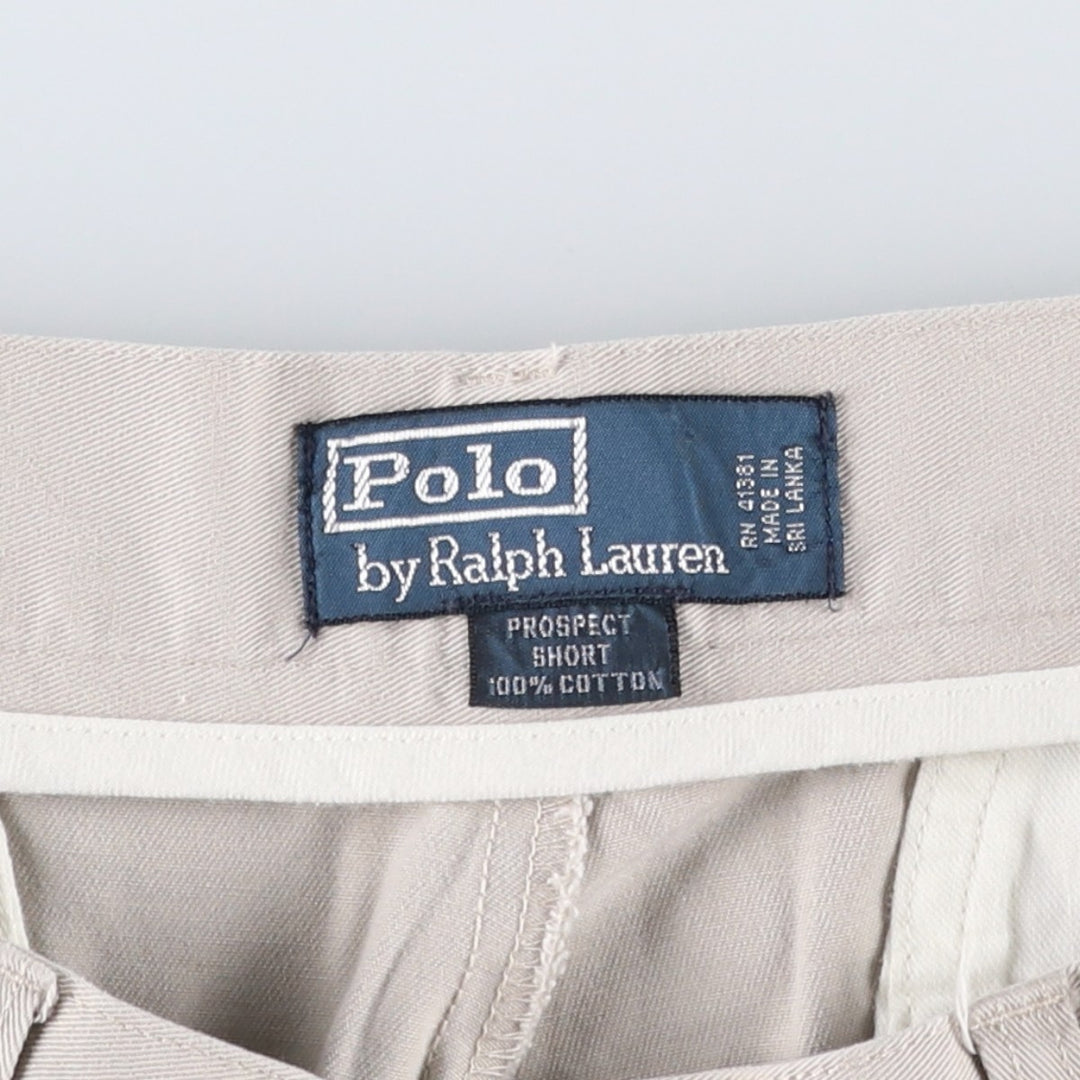 Ralph Lauren POLO by Ralph Lauren PROSPECT SHORT Chino shorts Short pants Men's W34 equivalent cotton Beige type Vintage Second Hand