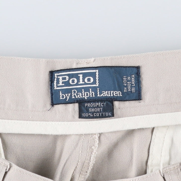 Ralph Lauren POLO by Ralph Lauren PROSPECT SHORT Chino shorts Short pants Men's W34 equivalent cotton Beige type Vintage Second Hand