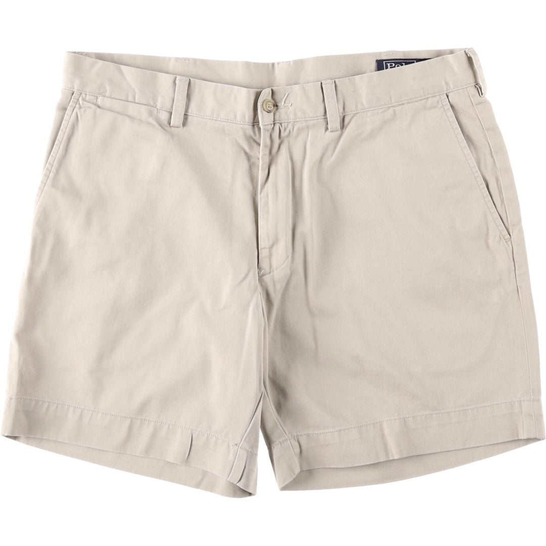 Ralph Lauren POLO by Ralph Lauren CLASSIC FIT 9'' Chino Shorts (Men's size W35 equivalent) cotton Beige type Vintage Second Hand