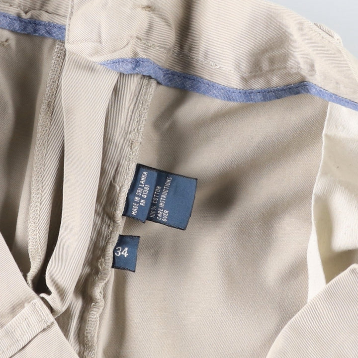Ralph Lauren POLO by Ralph Lauren CLASSIC FIT 9'' Chino Shorts (Men's size W35 equivalent) cotton Beige type Vintage Second Hand