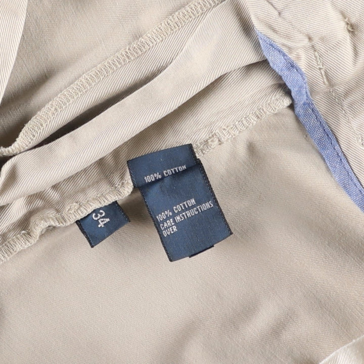 Ralph Lauren POLO by Ralph Lauren CLASSIC FIT 9'' Chino Shorts (Men's size W35 equivalent) cotton Beige type Vintage Second Hand