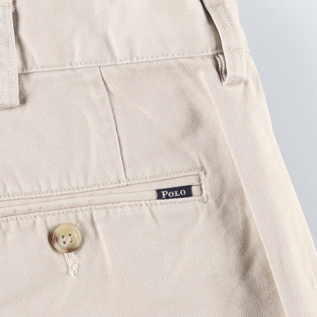 Ralph Lauren POLO by Ralph Lauren CLASSIC FIT 9'' Chino Shorts (Men's size W35 equivalent) cotton Beige type Vintage Second Hand