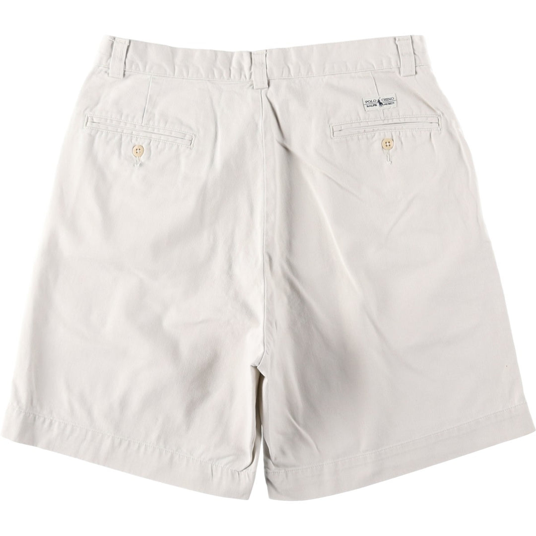 Ralph Lauren POLO by Ralph Lauren PHILIP SHORT Chino shorts Short pants Men's W32 equivalent cotton ivory Vintage Second Hand