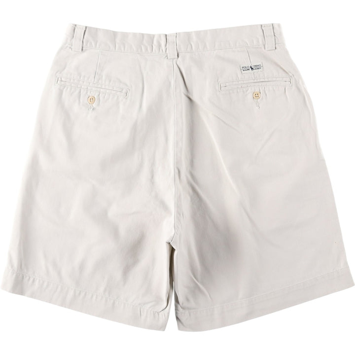 Ralph Lauren POLO by Ralph Lauren PHILIP SHORT Chino shorts Short pants Men's W32 equivalent cotton ivory Vintage Second Hand