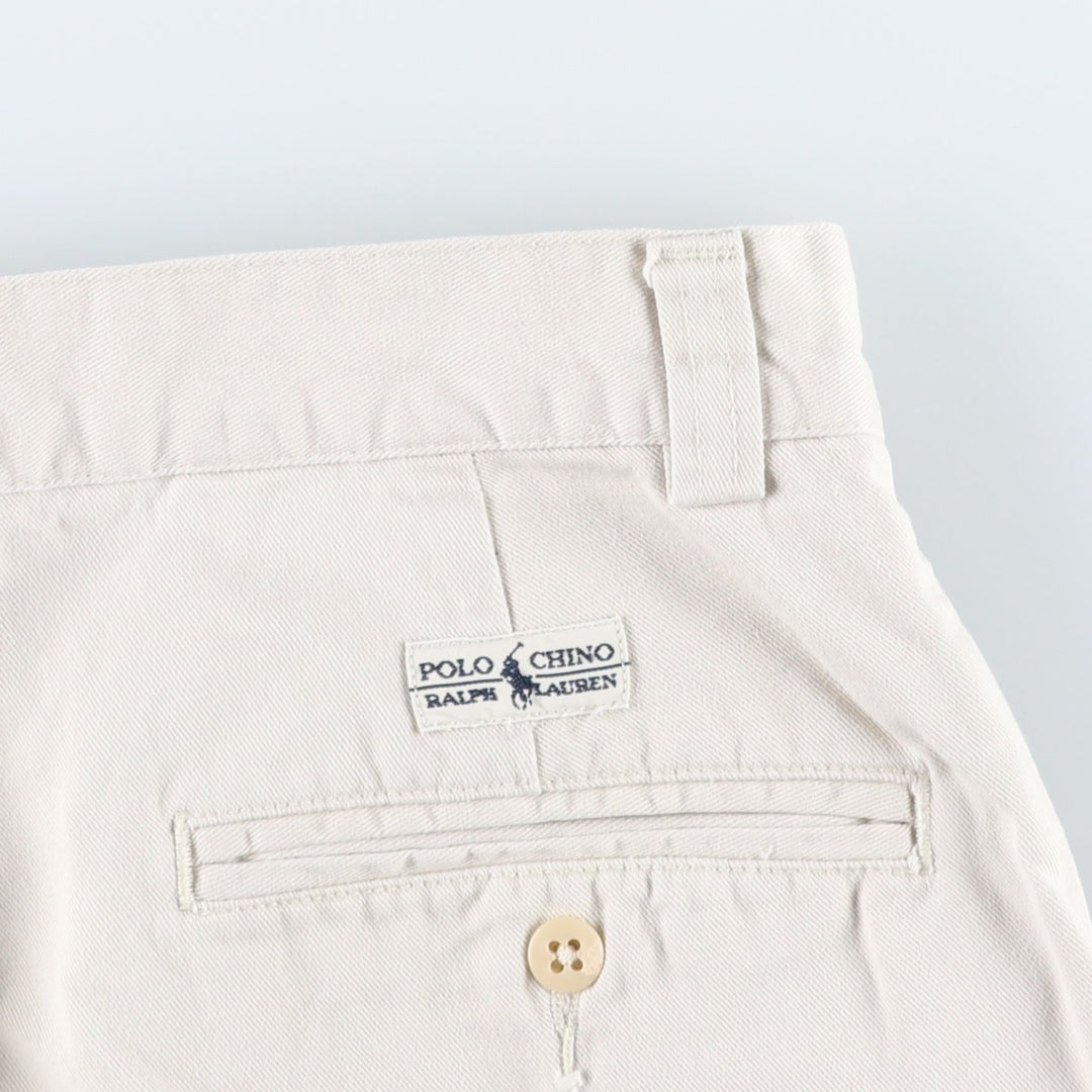 Ralph Lauren POLO by Ralph Lauren PHILIP SHORT Chino shorts Short pants Men's W32 equivalent cotton ivory Vintage Second Hand