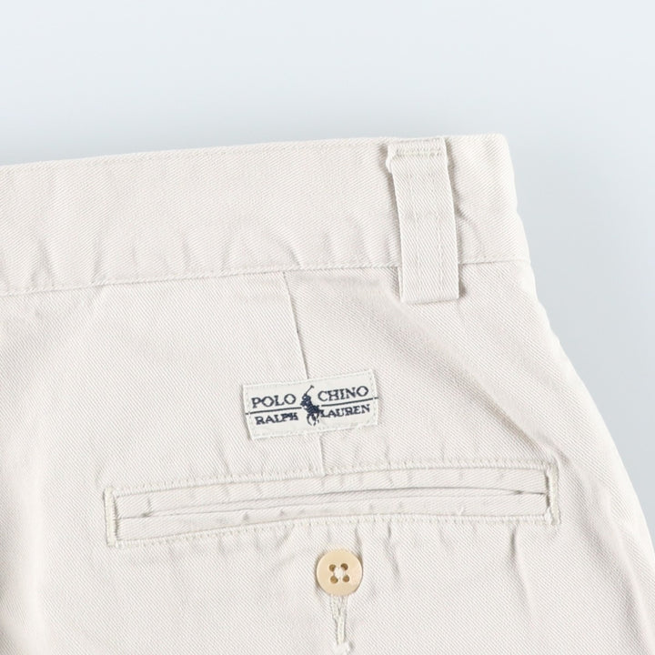 Ralph Lauren POLO by Ralph Lauren PHILIP SHORT Chino shorts Short pants Men's W32 equivalent cotton ivory Vintage Second Hand