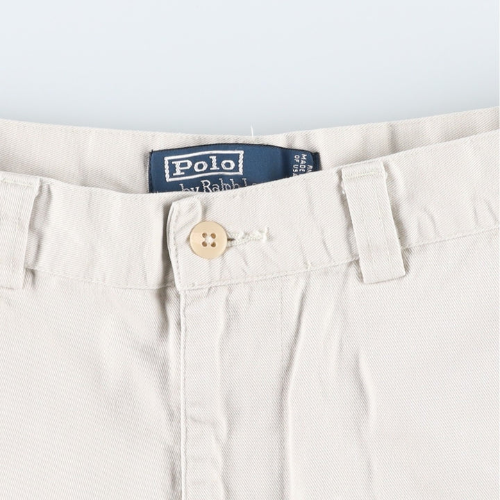 Ralph Lauren POLO by Ralph Lauren PHILIP SHORT Chino shorts Short pants Men's W32 equivalent cotton ivory Vintage Second Hand
