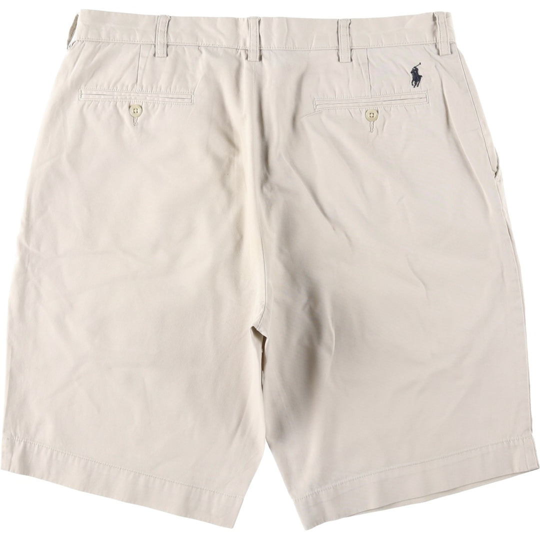 Ralph Lauren POLO by Ralph Lauren Chino Shorts, Men's Size W36 cotton ivory Vintage Second Hand