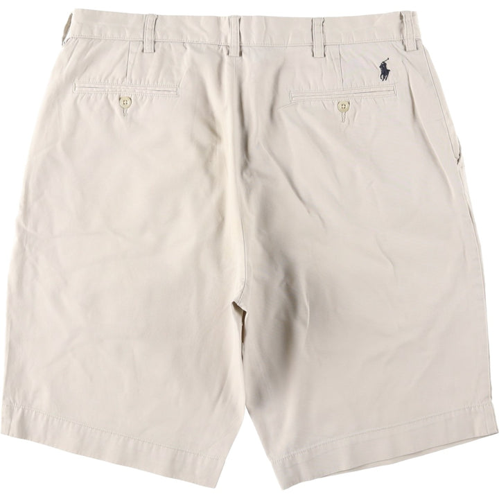 Ralph Lauren POLO by Ralph Lauren Chino Shorts, Men's Size W36 cotton ivory Vintage Second Hand